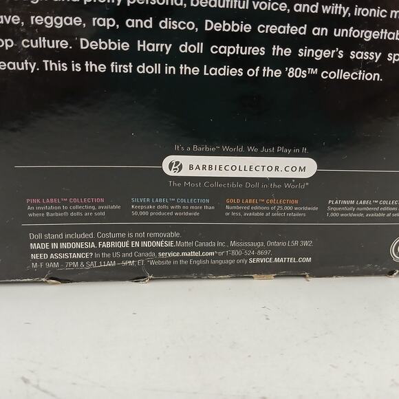 Barbie Debbie Harry Doll Blondie Ladies of the 80s Pink Label 2009 Collector NOB - Picture 9 of 16